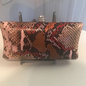 Faux Snakeskin Multi-Color Crossbody Bag